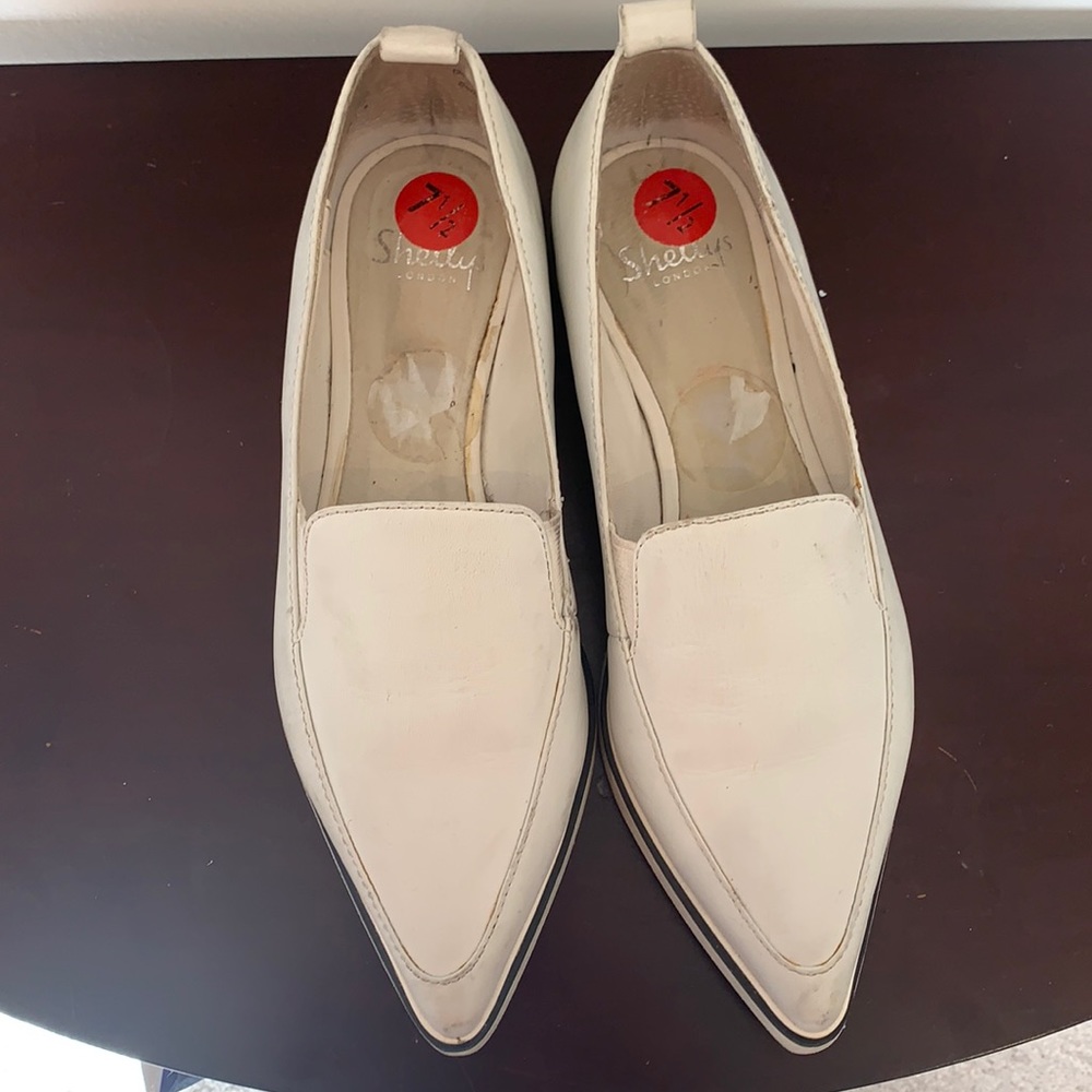 Shellys London Pointed Toe Shoes White